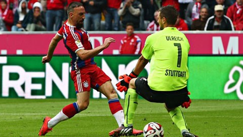 Ribery lập tức ghi bàn ngay trong ngày tái xuất sau chấn thương