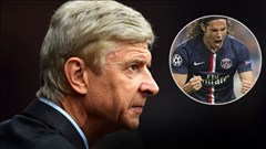 Wenger xót xa cho tài năng của Cavani Wenger xót xa cho tài năng của Cavani