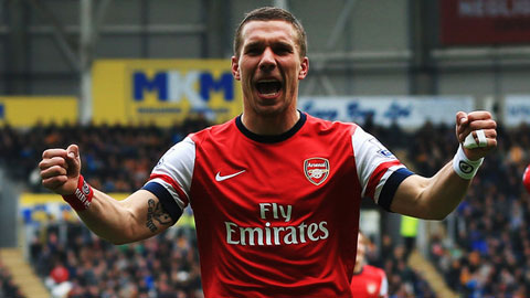 Podolski muốn rời Arsenal Podolski muốn rời Arsenal