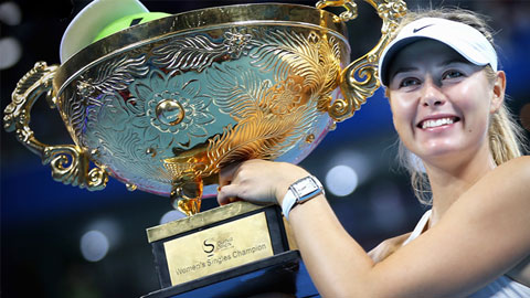 Sharapova và Djokovic đăng quang tại China Open Sharapova và Djokovic đăng quang tại China Open