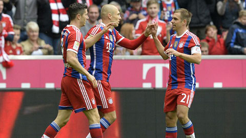 Bundesliga: Bayern "vô đối" nhưng cuộc đua vẫn hấp dẫn Bundesliga: Bayern "vô đối" nhưng cuộc đua vẫn hấp dẫn