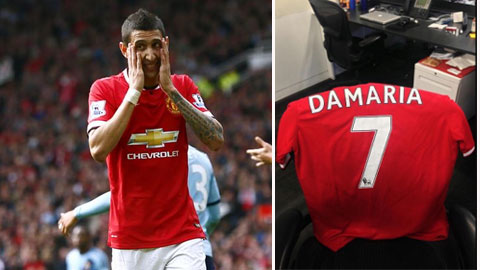 Tới lượt Di Maria bị nhầm tên trên áo đấu Tới lượt Di Maria bị nhầm tên trên áo đấu