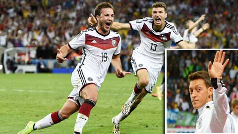 ĐT Đức: Oezil chấn thương, Goetze lĩnh ấn! ĐT Đức: Oezil chấn thương, Goetze lĩnh ấn!