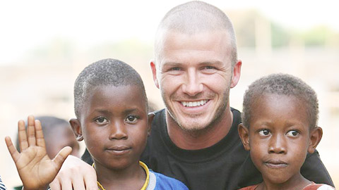 Beckham hết mình vì đại dịch Ebola Beckham hết mình vì đại dịch Ebola