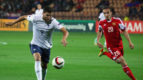 Armenia 0-3 Pháp: Gignac tỏa sáng Armenia 0-3 Pháp: Gignac tỏa sáng