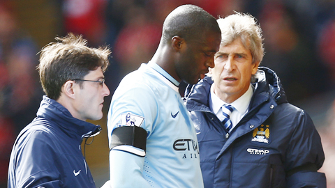 Man City: Yaya Toure có thể lỡ trận gặp Tottenham Man City: Yaya Toure có thể lỡ trận gặp Tottenham