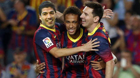 Suarez và Neymar đe dọa vị thế số 1 của Messi ở Barca Suarez và Neymar đe dọa vị thế số 1 của Messi ở Barca