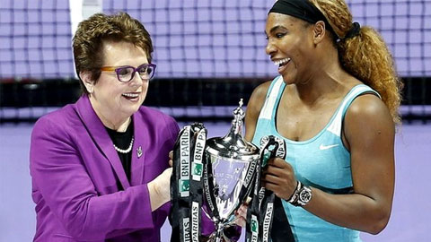Đánh bại Halep, Serena Williams lần thứ 5 vô địch WTA Finals Đánh bại Halep, Serena Williams lần thứ 5 vô địch WTA Finals