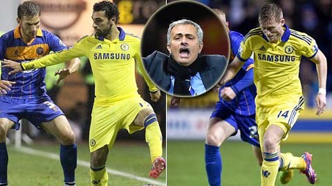 Mourinho không hài lòng với Schuerrle và Salah Mourinho không hài lòng với Schuerrle và Salah