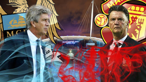 Derby Manchester: Cuộc chiến cân não giữa Pellegrini và Van Gaal Derby Manchester: Cuộc chiến cân não giữa Pellegrini và Van Gaal