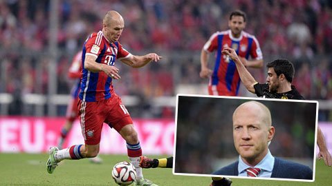 Robben được xếp ngang hàng với Ronaldo và Messi Robben được xếp ngang hàng với Ronaldo và Messi