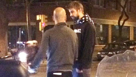 Pep vừa gặp riêng Pique tại Barcelona