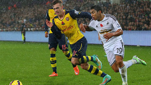 Wenger cần giảm tải cho Chambers Wenger cần giảm tải cho Chambers