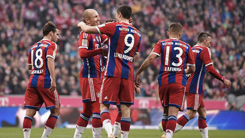 Vòng 12 Bundesliga: Bayern cô đơn trên đỉnh Vòng 12 Bundesliga: Bayern cô đơn trên đỉnh