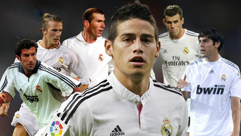 James Rodriguez làm lu mờ các tiền vệ siêu sao của Real James Rodriguez làm lu mờ các tiền vệ siêu sao của Real