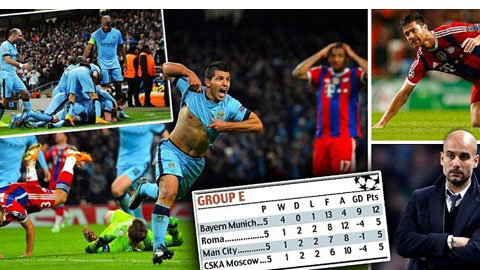 Chấm điểm trận Man City 3-2 Bayern: Aguero sáng nhất Chấm điểm trận Man City 3-2 Bayern: Aguero sáng nhất