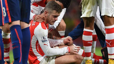 Arsenal: Jack Wilshere nguy cơ nghỉ 4 tháng Arsenal: Jack Wilshere nguy cơ nghỉ 4 tháng