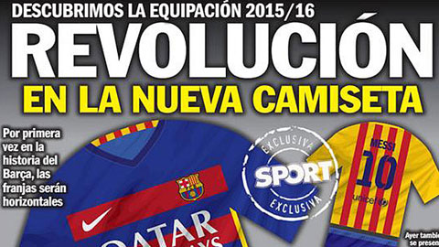 Rò rỉ mẫu áo đấu lạ mắt của Barca trong mùa giải tới Rò rỉ mẫu áo đấu lạ mắt của Barca trong mùa giải tới