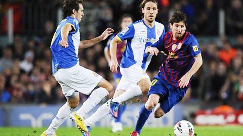 Barca của Messi bất bại trong 13 trận gần nhất chạm trán Espanyol
