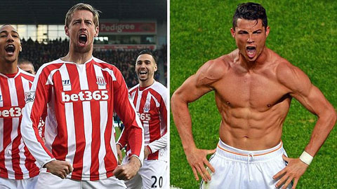 Crouch bắt chước ăn mừng như… Ronaldo Crouch bắt chước ăn mừng như… Ronaldo