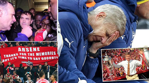CĐV Arsenal "chặn đường" chửi rủa HLV Wenger sau thất bại của Arsenal CĐV Arsenal "chặn đường" chửi rủa HLV Wenger sau thất bại của Arsenal