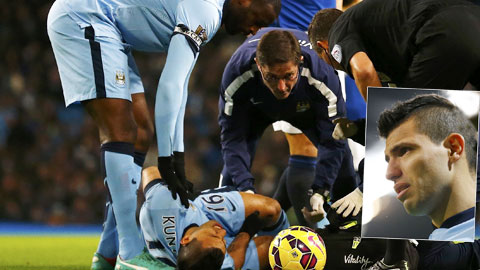 Aguero nghỉ ít nhất 1 tháng: Cơn đau không thuốc chữa của Man City Aguero nghỉ ít nhất 1 tháng: Cơn đau không thuốc chữa của Man City