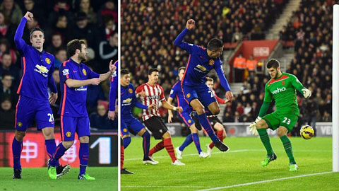 Chấm điểm cầu thủ M.U trong trận thắng Southampton: Van Persie sáng nhất Chấm điểm cầu thủ M.U trong trận thắng Southampton: Van Persie sáng nhất