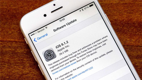 iOS 8.1.2: Sửa lỗi nhạc chuông cho iPhone/iPad iOS 8.1.2: Sửa lỗi nhạc chuông cho iPhone/iPad