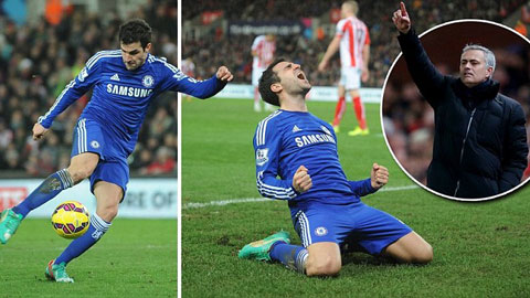 Chelsea tỏa sáng khi ghi dấu giầy ở cả 2 bàn thắng của Chelsea