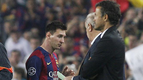 Messi và Enrique đang không thể nhìn mặt nhau?