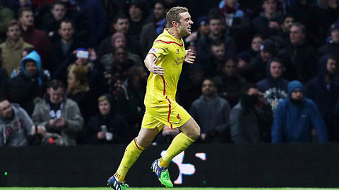 Pha ăn mừng bàn thắng của Rickie Lambert