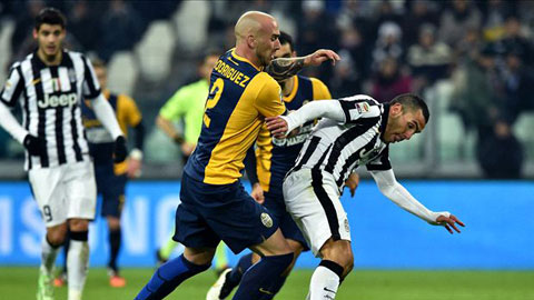 Juventus giành chiến thắng khá dễ dàng trước Verona