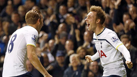 Eriksen và Kane là những thành viên không thể thiếu được của Tottenham vào thời điểm này