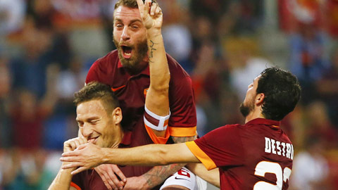 Roma từng thắng 6, hòa 1 trong 7 trận sân nhà gần nhất tại Coppa Italia
