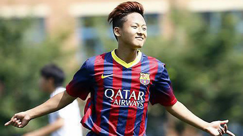 Lee Seung-Woo trong màu áo Barca