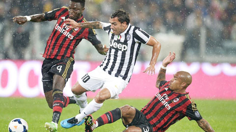 Với tương quan hiện nay, Juve (giữa) đủ sức vùi dập Milan