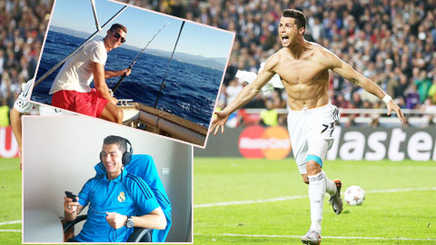 CR7 thích câu cá và khoái nghe nhạc để thư giãn