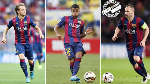 Cuộc cạnh tranh giữa Rakitic, Rafinha và Iniesta