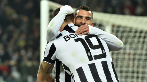 Tevez và Bonucci cùng tỏa sáng ở trận đấu đêm qua
