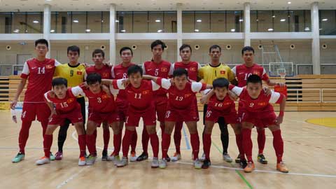 ĐT futsal Việt Nam tại Croatai. Ảnh: Tú Trần