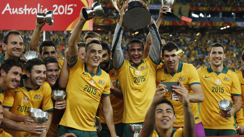 Chức vô địch Asian Cup 2015 giúp Australia tăng 37 bậc, lên thứ 63 thế giới