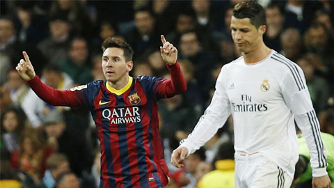 Messi đang dần bắt kịp Ronaldo