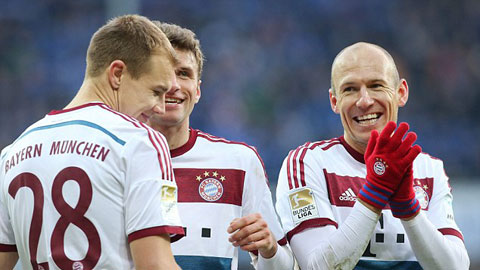 Robben và các đồng đội đã có chiến thắng tưng bừng trước Paderborn