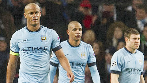 Kompany là một trong những mắt xích yếu nhất của Man xanh đêm qua