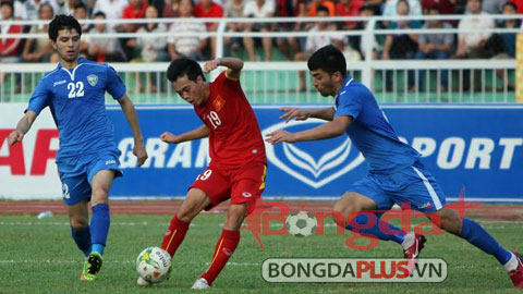 Các cầu thủ Olympic Việt Nam đã tích lũy thêm được những bài học sau trận đấu với U22 Uzbekistan - Ảnh: Anh Tài