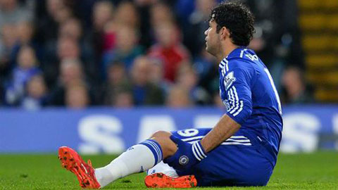 Diego Costa vắng mặt tới cuối tháng 4