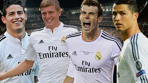 James, Bale và Kroos tái xuất để sát cánh cùng Ronaldo