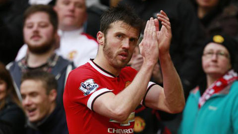 CĐV hi vọng Carrick kịp bình phục để thi đấu trận gặp Chelsea vào cuối tuần này