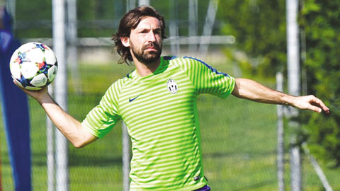 Pirlo có thể ra sân là tin rất vui cho Juve