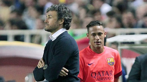 Luis Enrique nhận được sự ủng hộ của chóp bu Barca trong vụ mâu thuẫn với Neymar